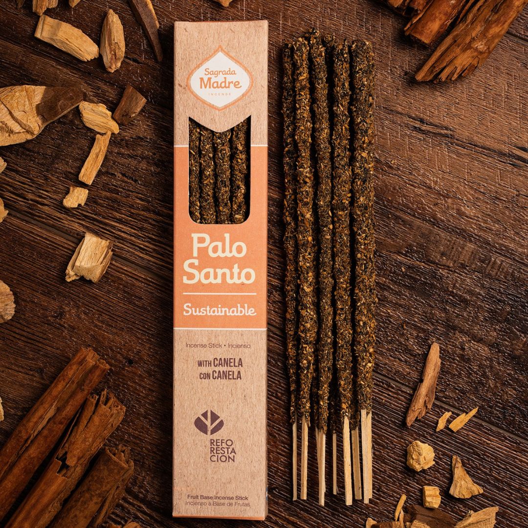 Sahumerios de Palo Santo Sustentable con Canela<br/> Sagrada Madre