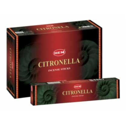 Sahumerios Hem Flat Box Citronella<br/> x 12 Cajas de 12 Varillas